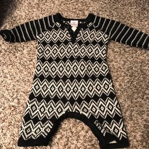 Scandinavian baby sweater onesie